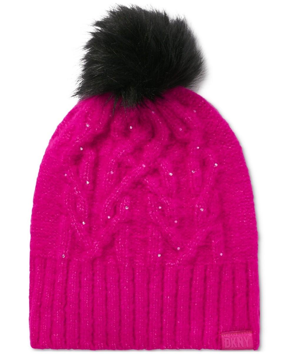 ?DKNY VIBRANT PINK Knit Hat DKNY HOT PINK BEANIE New | Mercari main image 2