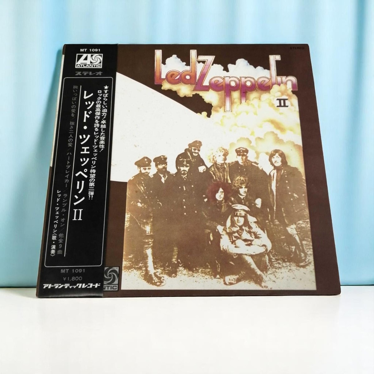 LED ZEPPELIN II ATLANTIC MT1091 Japan OBI ORDER SLIP INSERT VINYL 