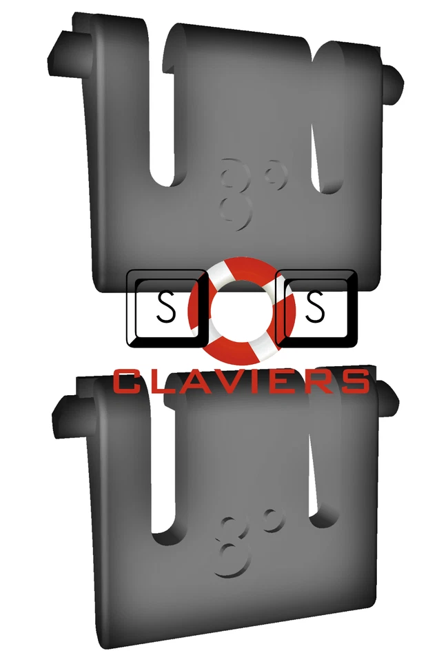 Cooler Master Devastator Keyboard Spare Replacement Tilt Leg Stand Foot Feet Set - Image 2 of 3