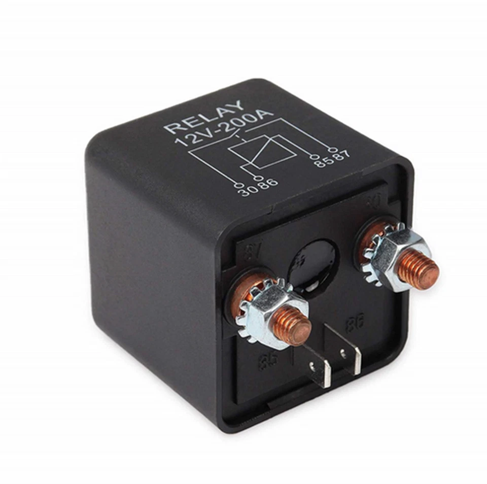 200A Split Charge Relay Switch Starter 4 Terminal Fit for Car Truck Marine Boat  - Image 3 of 4
