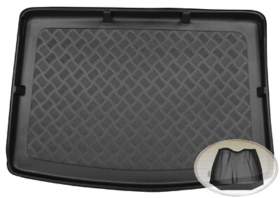 Z332463 Gerippte Kofferraumwanne + Klett-Netz für VW Volkswagen Golf 6 Plus + Va