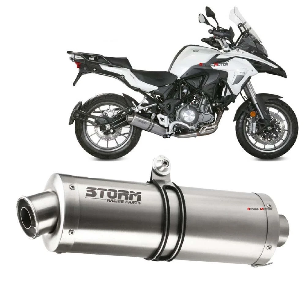 Exhaust Storm by Mivv Muffler Oval Steel for Benelli Trk 502 2017 2023