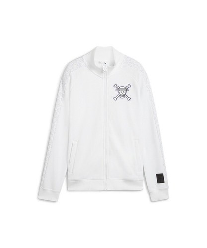 PUMA x One Piece T7 Track Jacket For Kids White Black 120~150cm New from japan - Picture 6 of 6