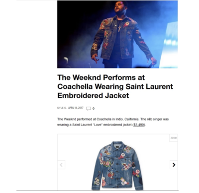 hedi slimane SAINT LAURENT embroidered love denim jacket blue size