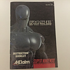 RISE OF THE ROBOTS INSTRUCTION MANUAL BOOKLET