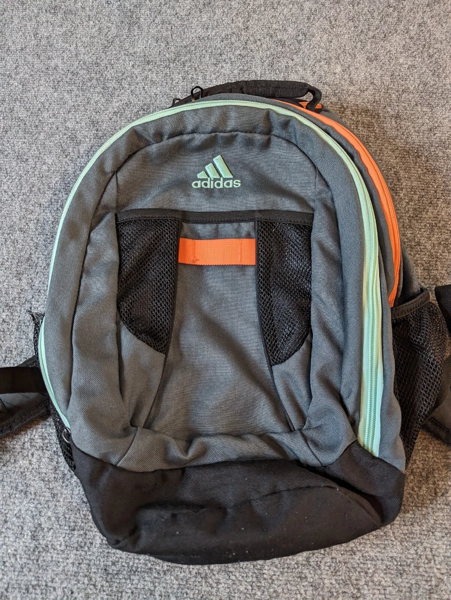 Adidas Light Turquoise Gray Orange Backpack eBay