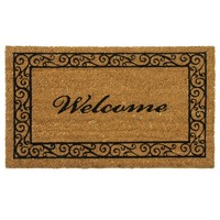 Rubber-cal estate Style Welcome Doormat Coco Coir Mats 24 X 57-inch on sale Rubber-cal estate Style Welcome Doormat Coco Coir Mats 24 X 57-inch on sale