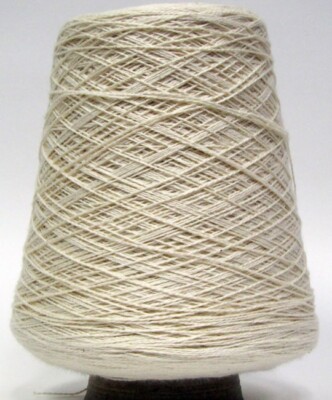 8/2 Cotton Yarn, White, Weaving Yarn, Crochet Yarn, 3360 ypp, Large 16oz Cone