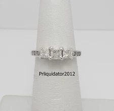 1CT Natural Diamond Solitaire Engagement Anniversary Wedding Ring 14K White Gold