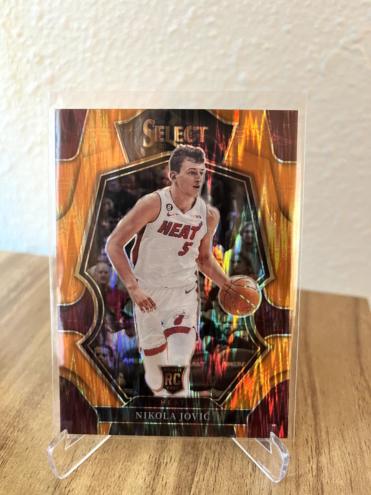 2022-23 Panini Select Nikola Jovic Premier Rookie RC Orange Flash Prizm SP