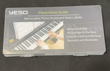 88 Keys Removable Piano Keyboard Note Labels Reusable Silicone Piano Stickers