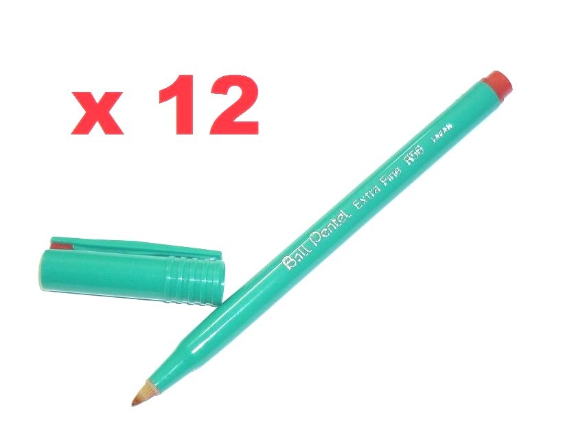 PROMOTION 12x Ball Pentel pen unique cushioned ball tip Extra Fine