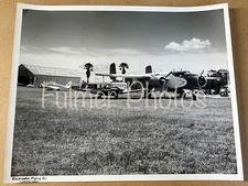 VTG 8x10 B&W Photo 1970s CLEARWATER FLORIDA Airplane Planes Aircraft Airpark COA