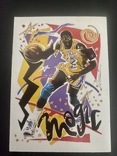 1990 NBA Hoops Magic Johnson Team Checklist #367 GEM MINT ART CARD INSERT