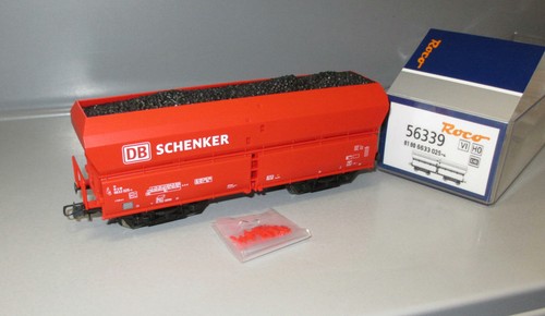 Roco H0 56339 Kohlewagen Selbstentladewagen Fad der DB Schenker, Epoche VI , NEU | Zustand: Neu