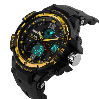 New Sport Waterproof Mens LCD Digital Analog Quartz Date  display picture 1