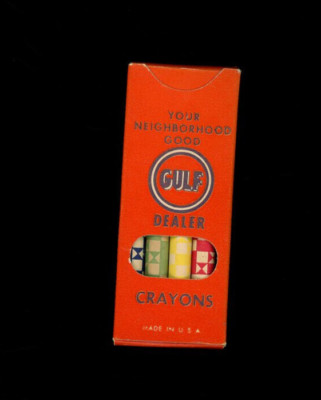 Your Neighboorhood GULF Dealer Box of Unused 4 Crayons