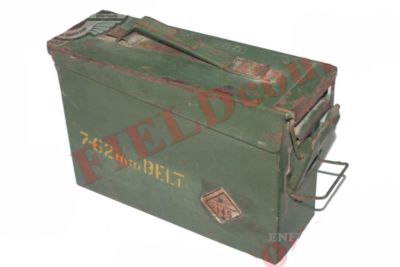 Neue 7,62 Bullet Belt Metallmunition Ammo Can Box Einheit Überschuss AEs