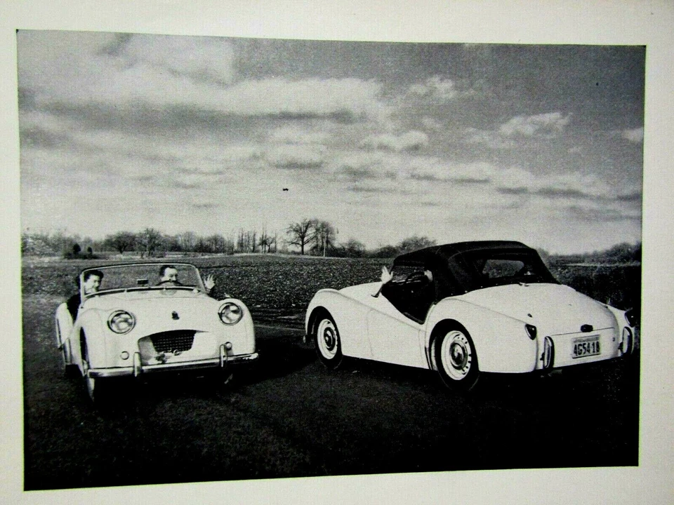 1955 Triumph TR 2 Vintage For The New Zest In Driving Original Print Ad 8.5x11" - Image 3 of 4