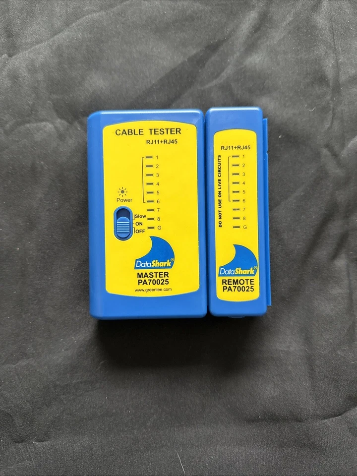 Data Shark PA70025 Cable Tester RJ11/RJ45 Master & Remote - Image 3 of 3