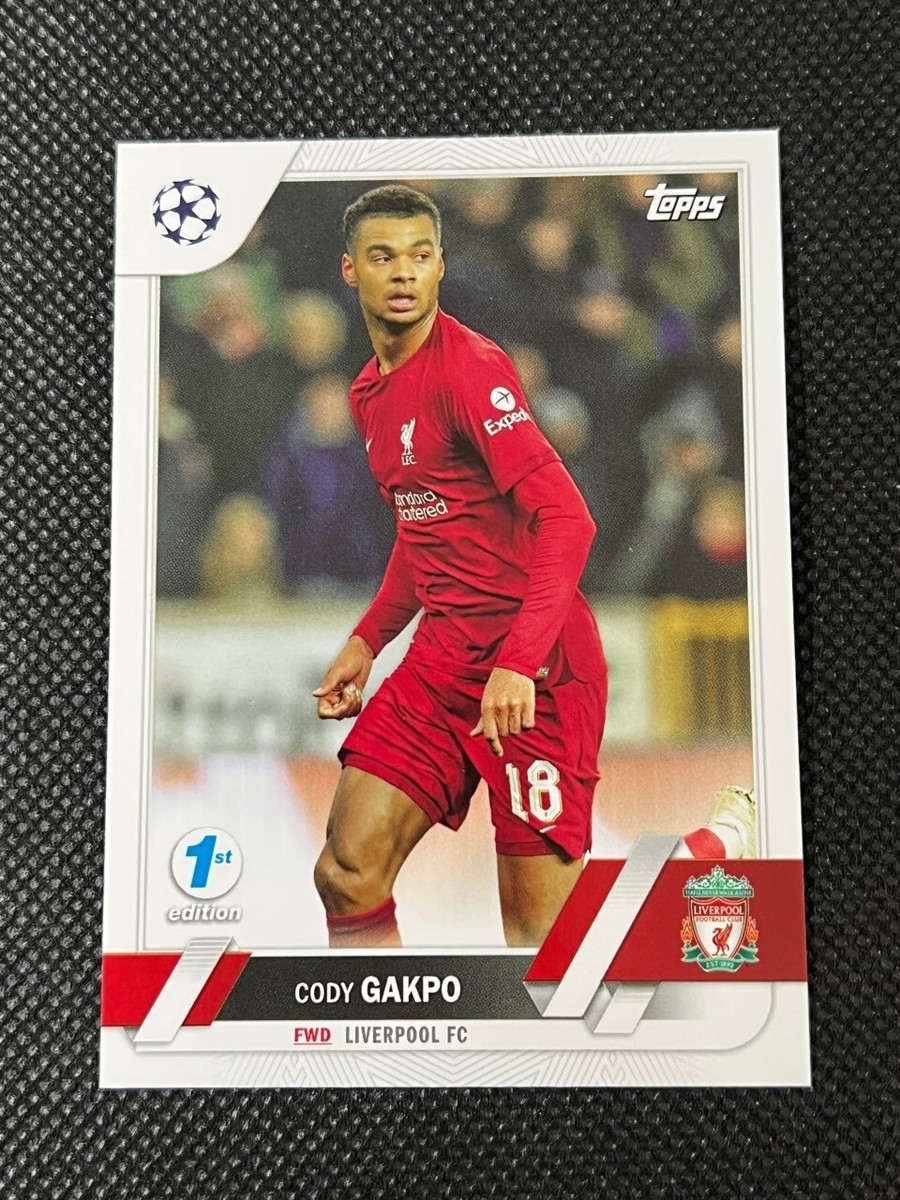 22-23 Topps Merlin CODY GAKPO 直筆サインカード 2022-23 Topps Club Competitions 1st Edition CODY GAKPO Liverpool