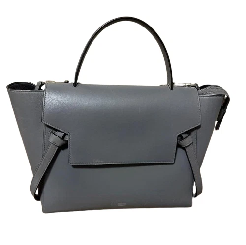 Borsa da cintura Celine in pelle mini grigia dal Giappone usata autentica borsa a tracolla CELINE