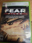 Fear Files - Microsoft Xbox 360 no manual