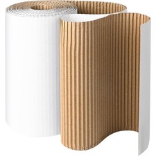 12x394" White Corrugated Cardboard Roll Large Thick Paper Shipping Wrapping