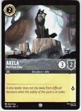 Disney Lorcana Akela Wolf Pack Elder Archazia Island 182/204 Uncommon Storyborn