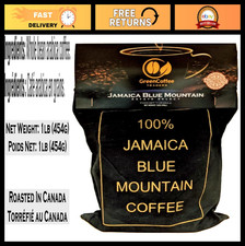 100 Jamaican Blue Mountain Coffee - City Roast, 1LB Fresh Roasted Beans