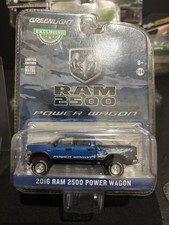 1:64 GreenLight HOBBY 2016 Dodge 2500 Ram Power Wagon, Blue 29983