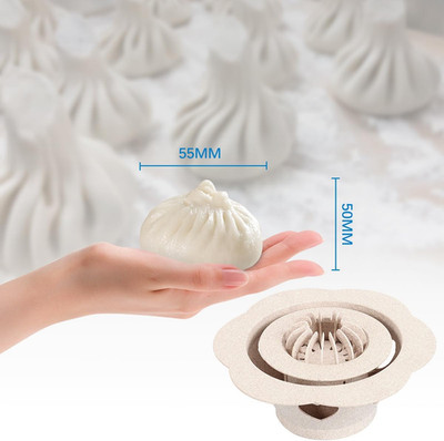 Baozi Maker Machine,6.57'' Dumpling Momo Maker Mold Plastic Kitchen Gadget Too...