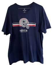 Dallas Cowboys Men’s Tshirt Blue National Metal Of Honor Museum XL