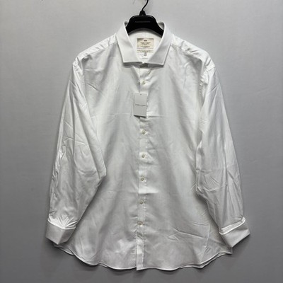 NWT Hawes & Curtis Men Dress Shirt Size 19 - 38 French Cuffs Classic Fit C100 18