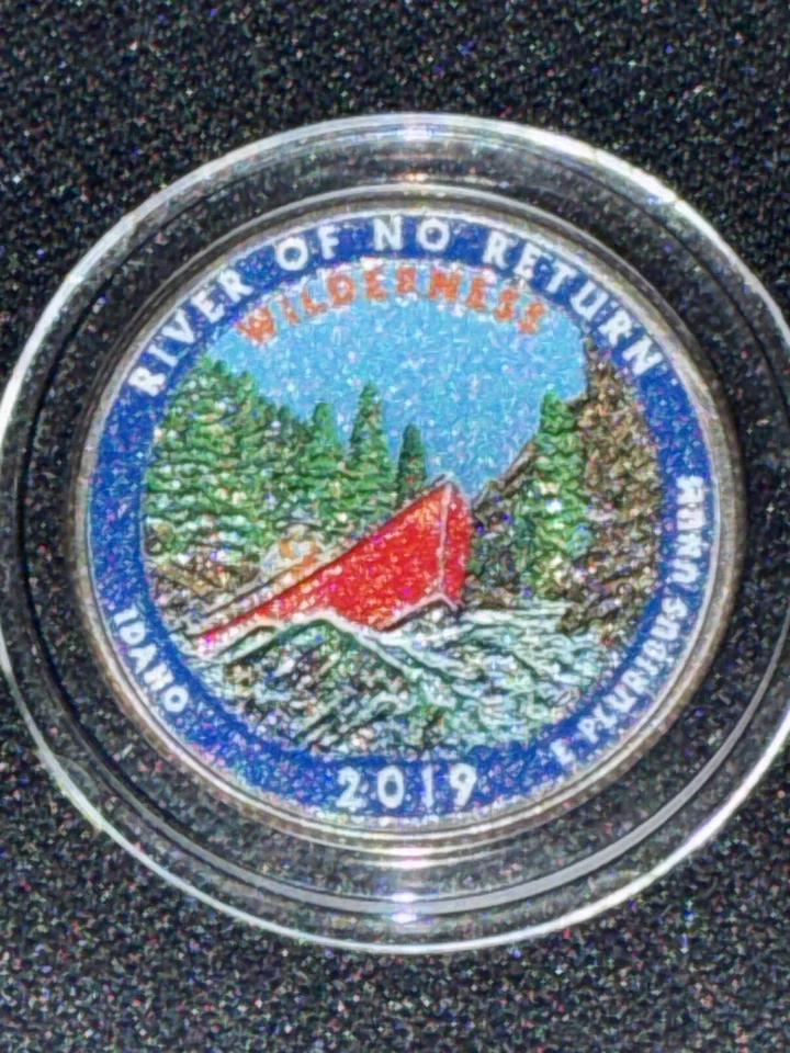  River Of No Return 2019p America The Beautiful Colorized Washington Quarter  - Image 4 of 4