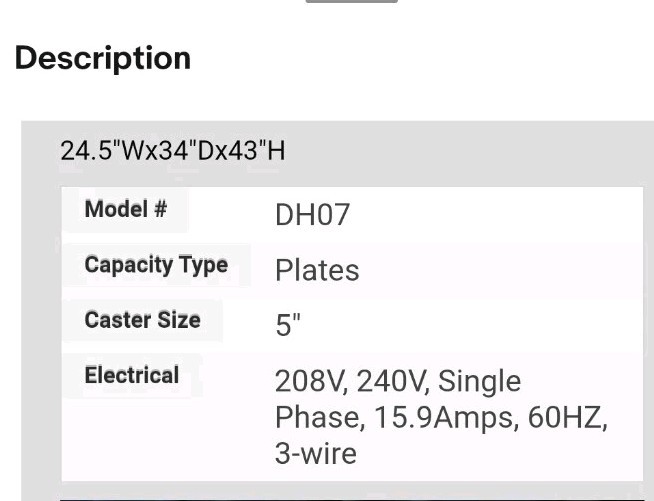 Aladdin Temp-Rite Mobile Heated Plate Dispenser DH07 Equipment Used Condition 