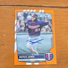 2023 Topps Big League Orange Autograph Royce Lewis #34 Minnesota Twins MLB