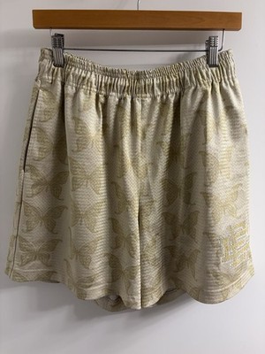 RARE Eric Emanuel EE Butterfly Shorts Cream Basic/ Core Size Large