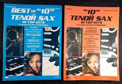 2 fer 1 TENOR SAX  10 Top Hits Easy Tenor Sax Solos Instructional Books