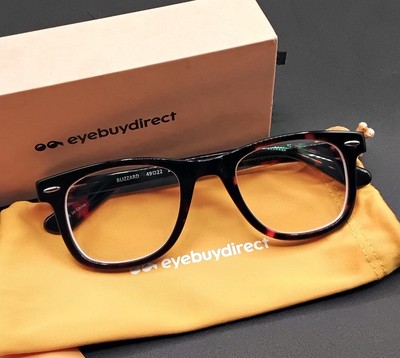 Eyebuydirect BLIZZARD 49-22-140 C2 Square Eyeglasses Full Rim DARK TORTOISE NIB