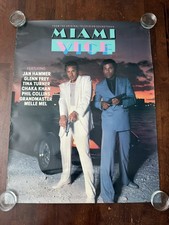 RARE ORIGINAL Miami Vice Poster Don Johnson Soundtrack Licorice Pizza Promo