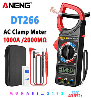 Digital Strommesszange Digitalmultimeter Stromzangen DT-266 Auto Range mit LCD