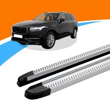 Trittbretter passend f&uuml;r Volvo XC90 ab Baujahr 09/2014 MAJA Silber mit ABE