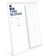 Time Blocking Planner (11.7" x 8.3"), Daily Time Box, Best