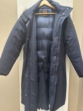 Equetech Warrior Waterproof Ladies Long-Line Jacket - Navy Blue Size L (14/16)