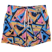 Chubbies Exploding Nachos Swim Trunks Mens Multicolor Swimsuit Lined 5.5" Size M