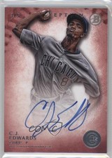 2015 Bowman Inception Prospect Red 3/5 Carl Edwards Jr CJ #PA-CE Auto 7ah