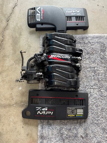 1999 MerCruiser 454 intake manifold assembly 7.4L MPI Plenum 