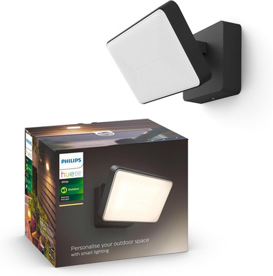 Philips Hue White Welcome Flutlicht (2.600 Lm), Dimmbare Outdoor Wandlampe Für D