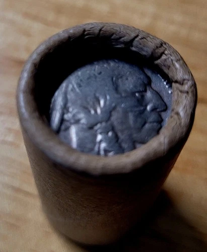 unopened Buffalo Nickel roll from Federal Savings Bank Rare! Original Wrapped!